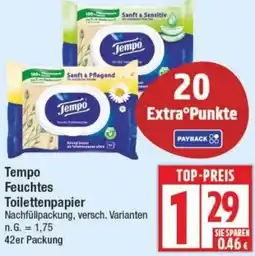 Edeka Tempo Feuchtes Toilettenpapier Angebot