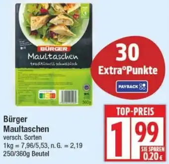 Edeka Bürger Maultaschen Angebot