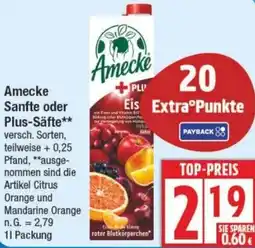 Edeka Amecke Sanfte oder Plus-Säfte Angebot