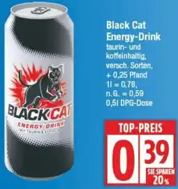 Edeka Black Cat Energy-Drink Angebot