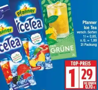 Edeka Pfanner Ice Tea Angebot