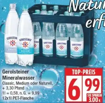 Edeka Gerolsteiner Mineralwasser Angebot