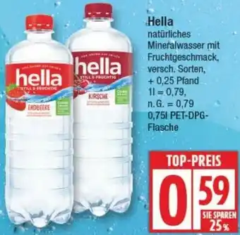 Edeka Hella natürliches Mineralwasser Angebot
