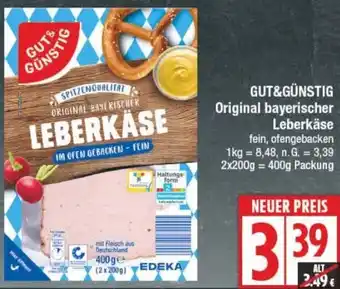 Edeka GUT&GÜNSTIG Original bayerischer Leberkäse Angebot