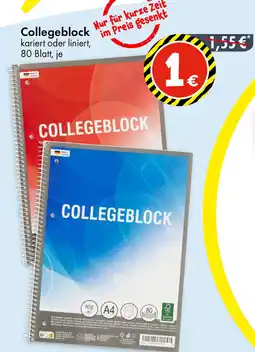TEDi Collegeblock Angebot