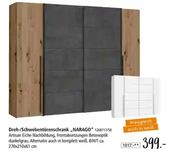 Zurbrüggen Dreh-/schwebetürenschrank „narago“ Angebot