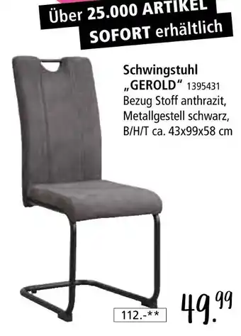 Zurbrüggen Schwingstuhl gerold Angebot