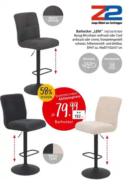 Zurbrüggen Z2 barhocker „leni“ Angebot