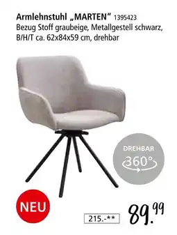 Zurbrüggen Armlehnstuhl marten Angebot