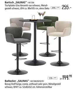 Zurbrüggen Bartisch oder barhocker Angebot