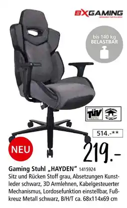 Zurbrüggen Bxgaming gaming stuhl „hayden“ Angebot