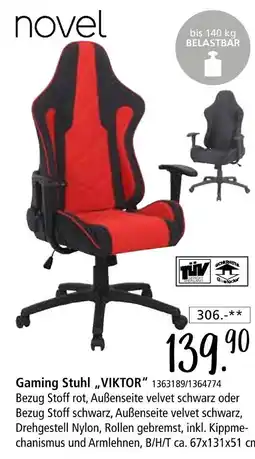 Zurbrüggen Novel gaming stuhl „viktor“ Angebot
