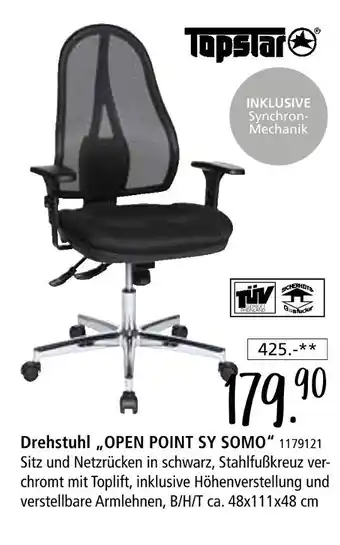 Zurbrüggen Topstar drehstuhl „open point sy somo“ Angebot