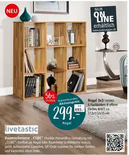 Zurbrüggen Livetastic raumteilerserie cube Angebot