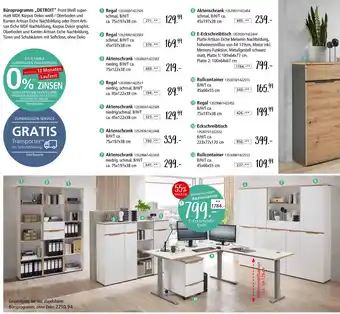 Zurbrüggen Büroprogramm „detroit“ Angebot