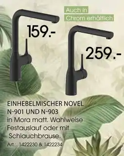 Zurbrüggen Einhebelmischer novel n-901 und n-903 Angebot