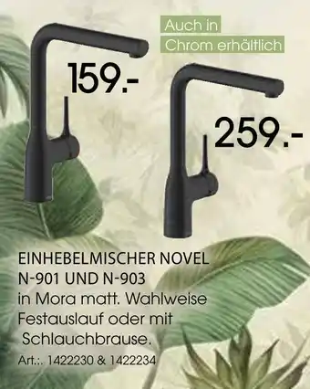 Zurbrüggen Einhebelmischer novel n-901 und n-903 Angebot