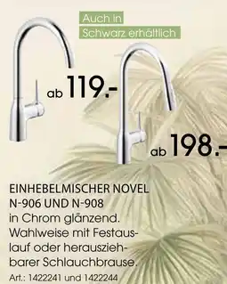 Zurbrüggen Novel einhebelmischer n-906 und n-908 Angebot