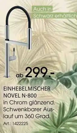 Zurbrüggen Novel einhebelmischer novel n-800 Angebot