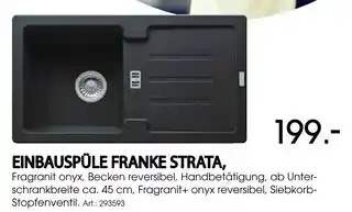 Zurbrüggen Franke einbauspüle strata Angebot