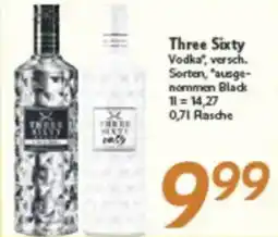 inkoop Three Sixty Vodka Angebot