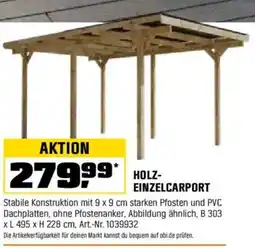 OBI HOLZ- EINZELCARPORT Angebot