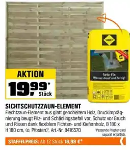OBI SICHTSCHUTZZAUN-ELEMENT Angebot