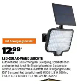 OBI LED-SOLAR-WANDLEUCHTE mit Bewegungsmelder Angebot