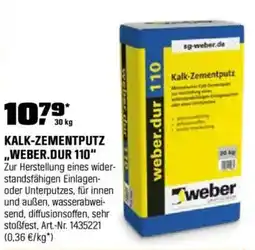 OBI weber KALK-ZEMENTPUTZ ,,WEBER.DUR 110” Angebot
