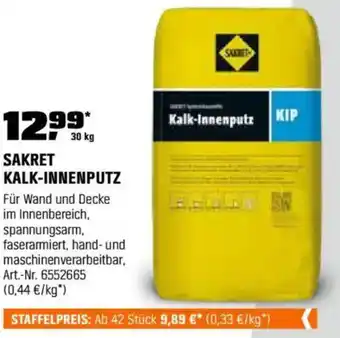 OBI SAKRET KALK-INNENPUTZ Angebot