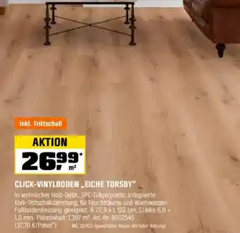 OBI CLICK-VINYLBODEN ,,EICHE TORSBY" Angebot