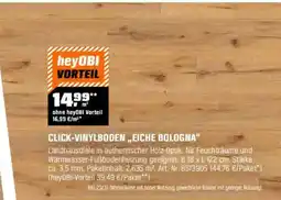 OBI CLICK-VINYLBODEN „EICHE BOLOGNA" Angebot