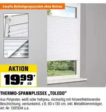 OBI THERMO-SPANNPLISSEE ,,TOLEDO" Angebot
