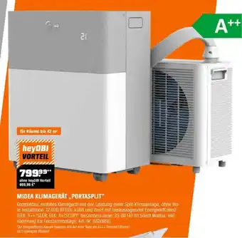 OBI MIDEA KLIMAGERÄT „PORTASPLIT" Angebot