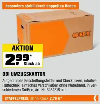 OBI OBI UMZUGSKARTON Angebot