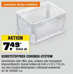 OBI KUNSTSTOFFBOX EUROBOX-SYSTEM Angebot