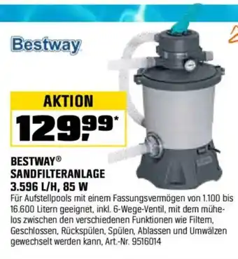 OBI Bestway SANDFILTERANLAGE Angebot