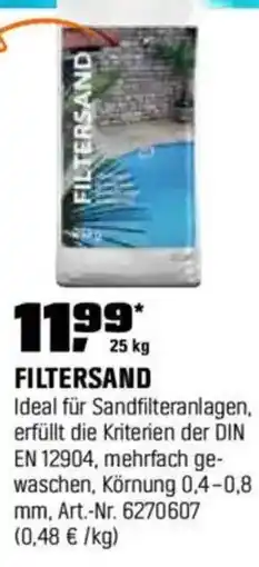 OBI FILTERSAND Angebot