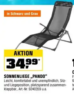 OBI SONNENLIEGE ,,PANDO" Angebot