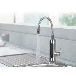 Netto Marken-Discount MAXXMEE Warm- & Kaltwasserarmatur Edelstahl 3600W chrom/schwarz inkl. 2 Aufsätze Angebot