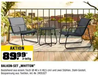 OBI BALKON-SET ,,WHITTON" 3-teilig Angebot