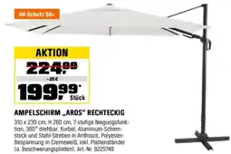 OBI AMPELSCHIRM,,AROS" RECHTECKIG Angebot
