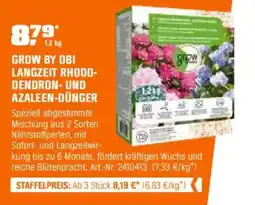 OBI GROW BY OBI LANGZEIT RHODO- DENDRON-UND AZALEEN-DÜNGER Angebot