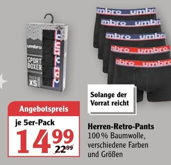 Globus Herren Retro Pants Angebot