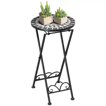 Netto Marken-Discount Outsunny Blumenständer Metall, Keramikfliesen Angebot