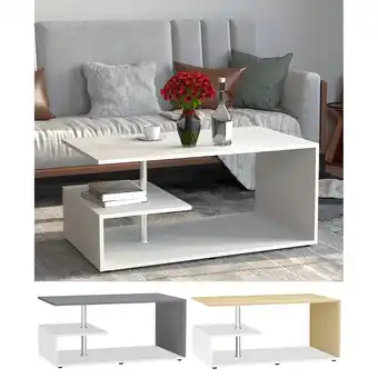 Netto Marken-Discount VCM Holz Couchtisch Sofatisch Wohnzimmertisch Beistelltisch Kaffeetisch Maliso M Angebot