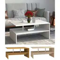 Netto Marken-Discount VCM Holz Couchtisch Sofatisch Wohnzimmertisch Beistelltisch Kaffeetisch Maliso L Angebot