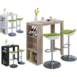 Netto Marken-Discount VCM Bartisch Tresen Stehtisch hoher Tisch H. 110 x B. 110 x T. 50 cm Bartresen Tisch - Oktola Angebot
