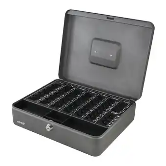 Netto Marken-Discount HMF 108-09 Geldkassette mit Münzzählbrett, 30 x 24 x 9 cm, Silber Angebot
