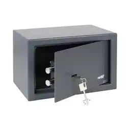 Netto Marken-Discount HMF 49200-11 Safe Tresor mit Schlüssel, Möbeltresor 31 x 20 x 20 cm Anthrazit Angebot